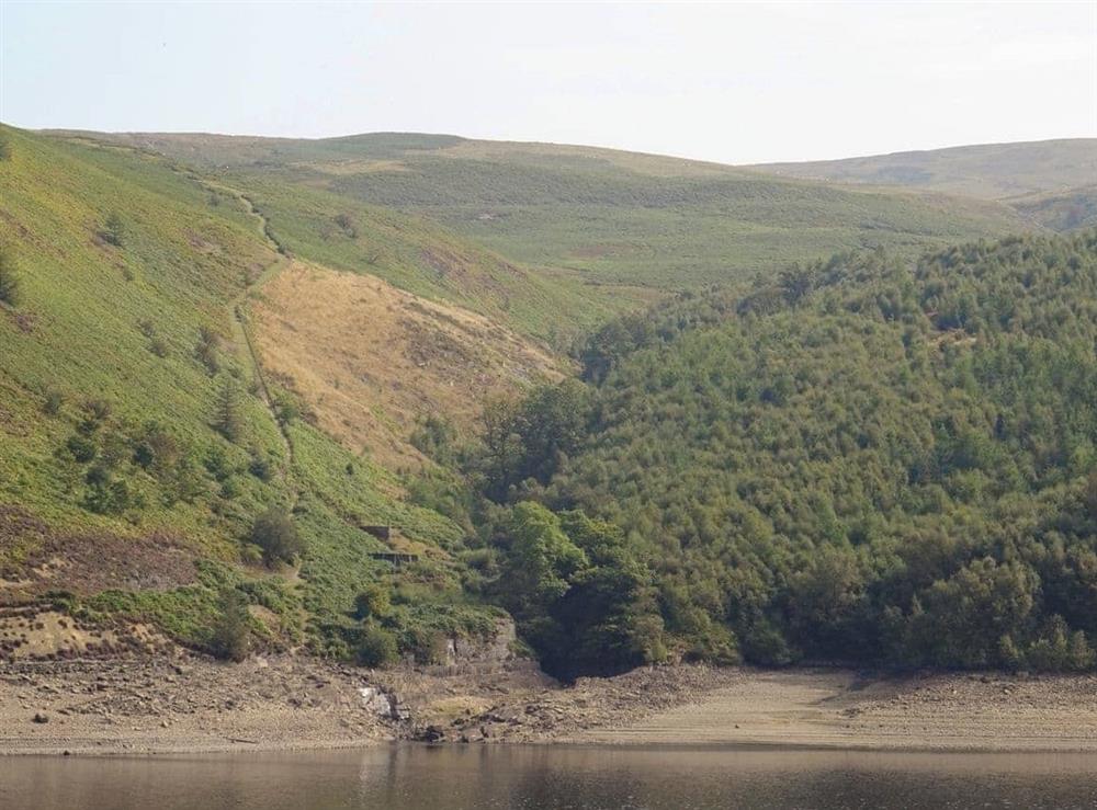 Nant y Gro Dam Remains at Glan Wye in Rhayader, Powys., Great Britain