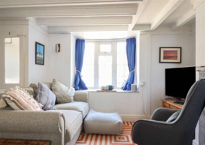 The living room at Glan Y Mor Borth, Borth