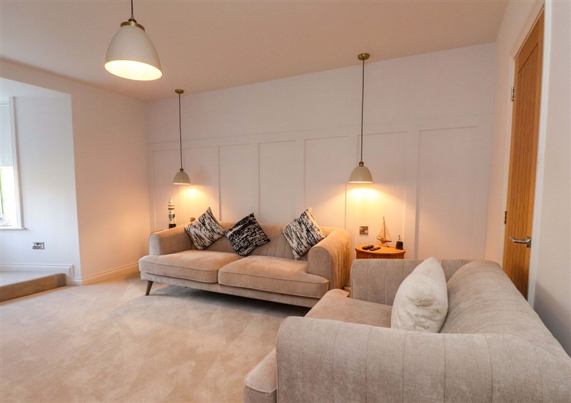 The living area at Glan y Mor, Porthmadog