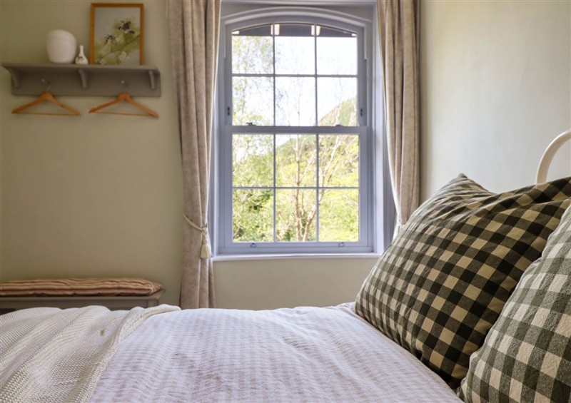 One of the bedrooms at Glan yr Afon, Abergynolwyn near Tywyn