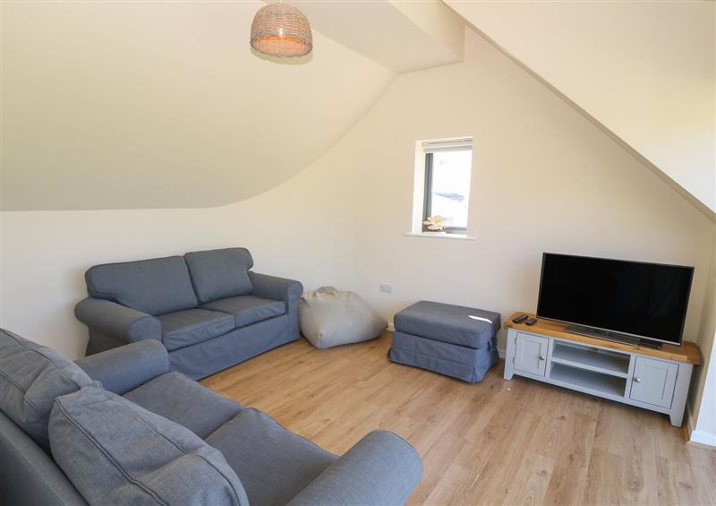 This is the living room at Glan Yr Afon, Church Bay near Llanfaethlu