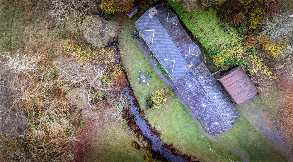 An aerial view of Glan yr Afon and its open garden, Gwynedd (photo 3) at Glan Yr Afon in Dolwyddelan, Gwynedd