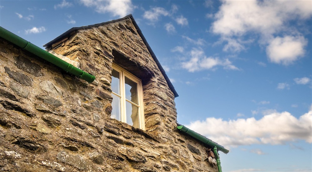 An upper window at Glan Yr Afon in Dolwyddelan, Gwynedd