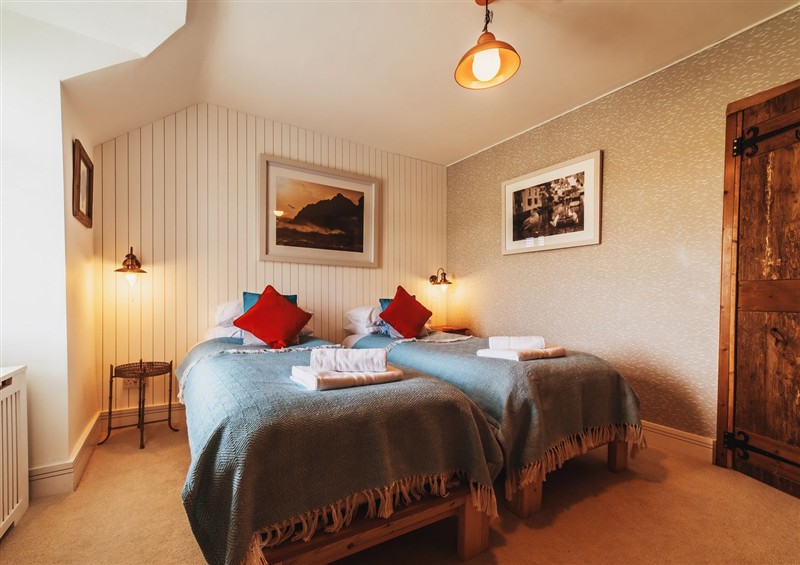 One of the bedrooms at Glanllyn Bach, Rhosneigr