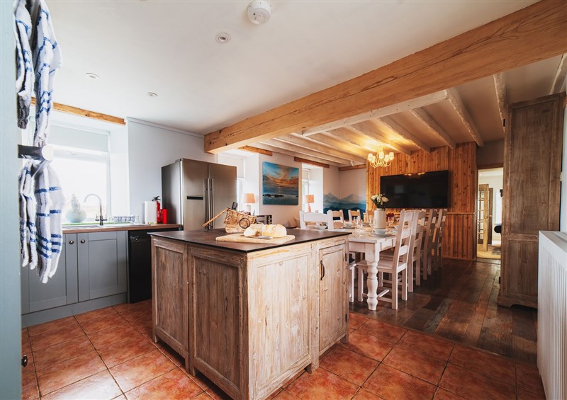 This is the kitchen at Glanllyn Bach, Rhosneigr