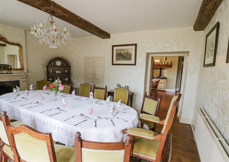 Dining room at Glapthorn Manor, Glapthorn near Oundle