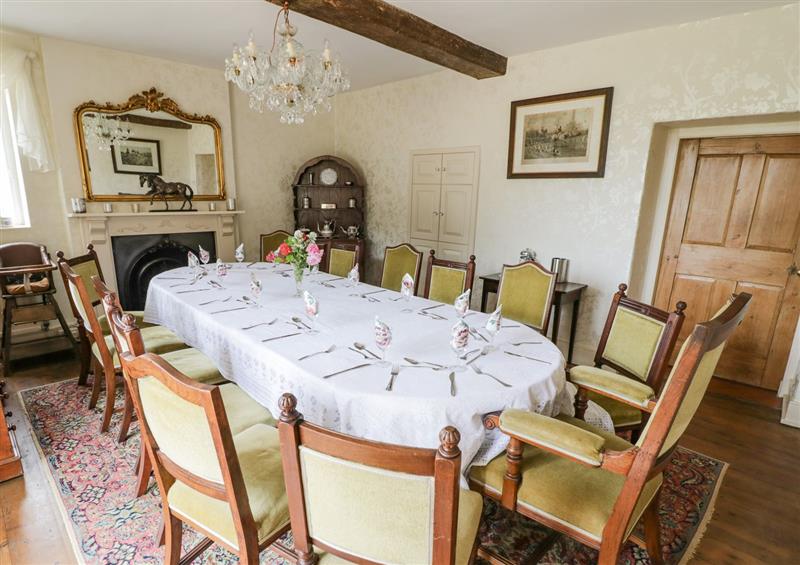 The dining area at Glapthorn Manor, Glapthorn near Oundle