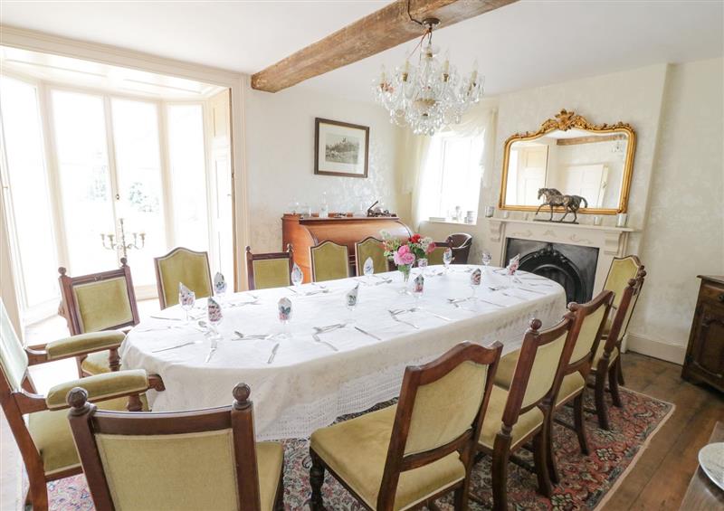 The dining room at Glapthorn Manor, Glapthorn near Oundle