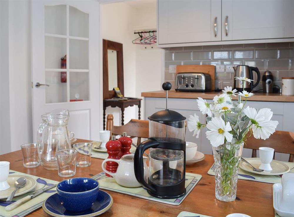 Lovely kitchen with breakfast table at Glasfor in Llansantffraed, near Aberaeron, Cardigan, Dyfed