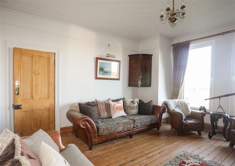 Enjoy the living room at Glasfryn, Cemaes Bay