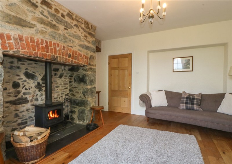 The living room at Glasfryn, Llandwrog