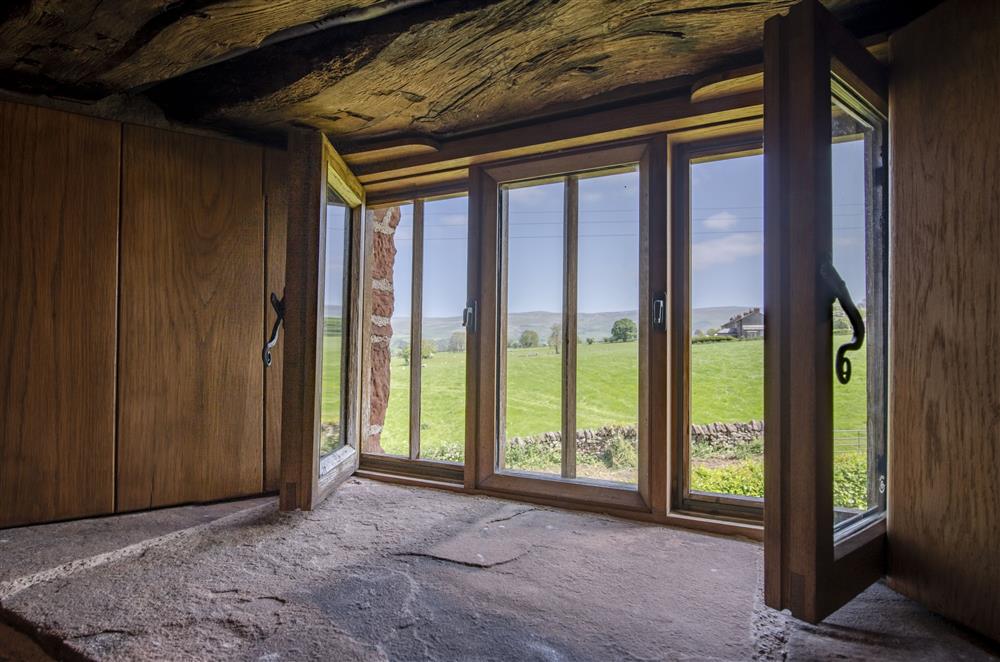 Incredible views from Addingham room bedroom three at Glassonby Old Hall and Jennys Croft, Glassonby