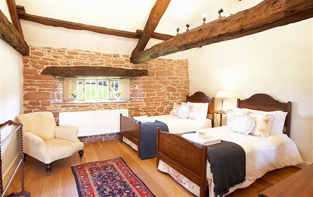 Twin bedroom with 3’ beds at Glassonby Old Hall, Glassonby