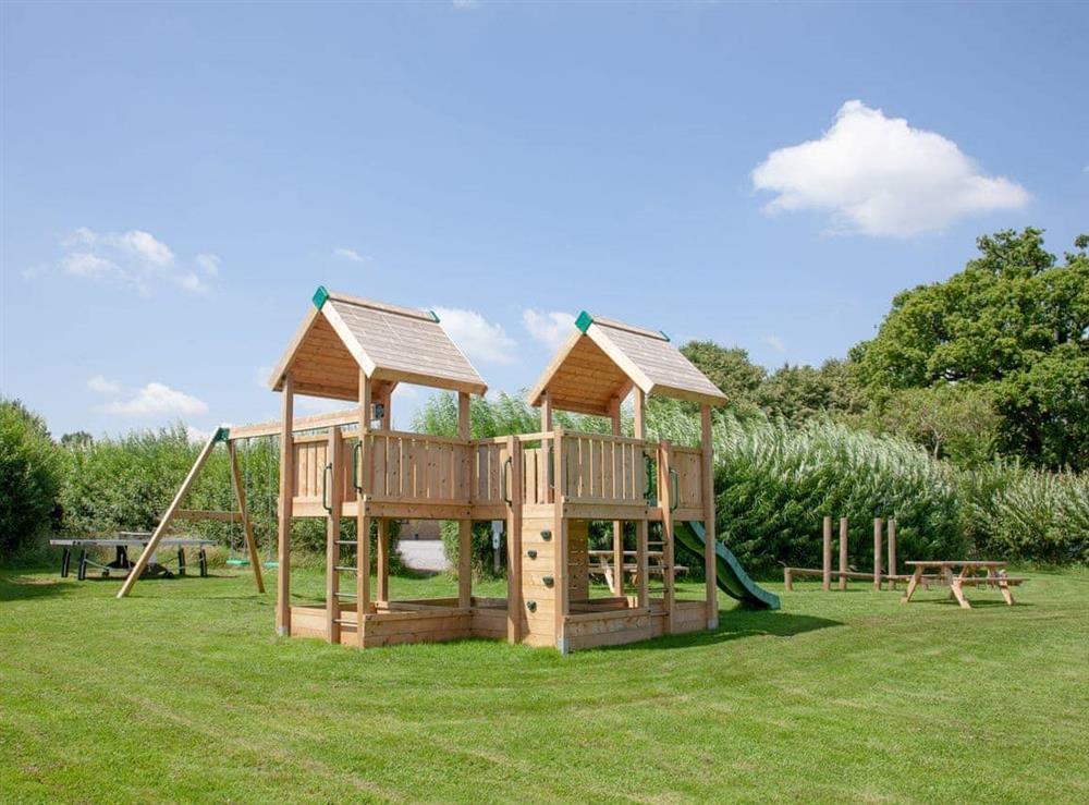 Children’s play area (photo 2) at Glastonbury in Witham Friary, Frome, Somerset., Great Britain