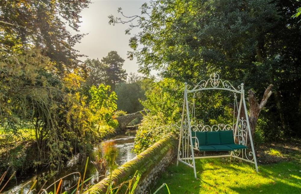 A great spot for relaxing on a summer evening at Glaven Cottage, Letheringsett near Holt