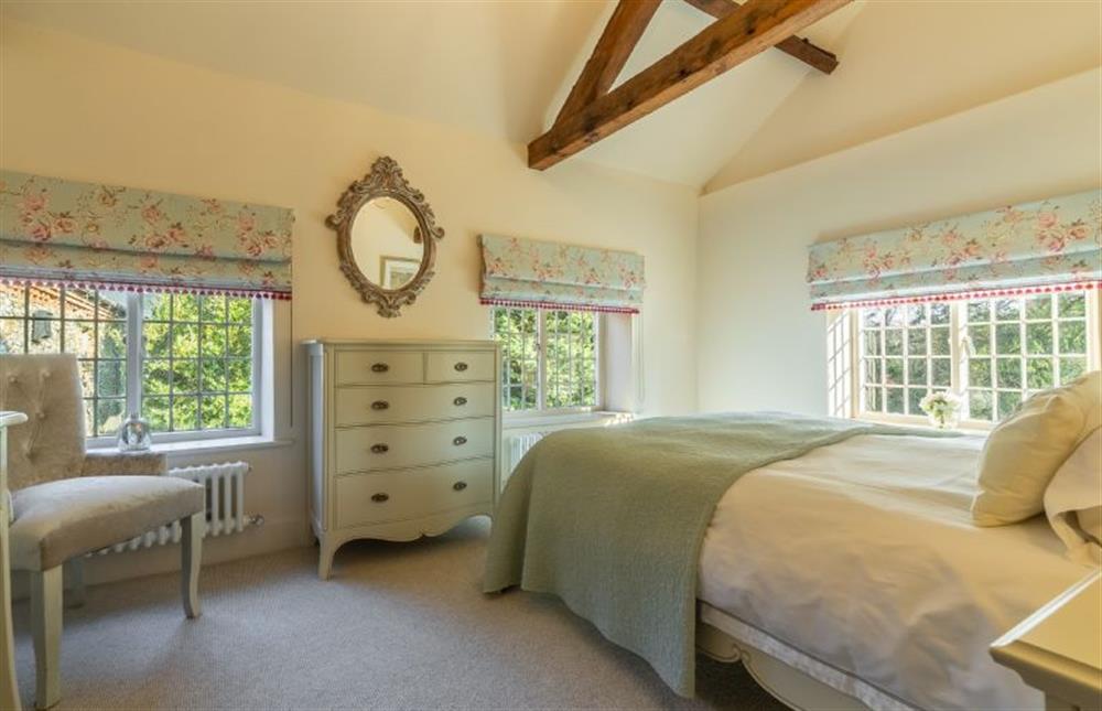 First floor: Lovely duel aspect master bedroom at Glaven Cottage, Letheringsett near Holt