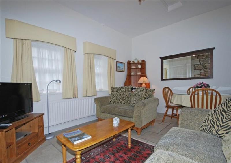 The living area at Glebe Cottage, Bamburgh