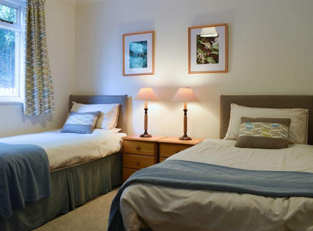 Cosy twin bedded room at Glebe Cottage in Scone, Nr Perth, Perthshire., Great Britain