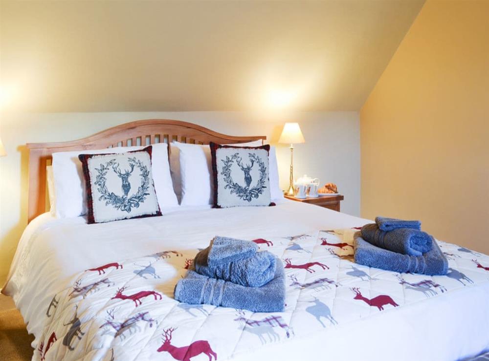 Comfortable and romantic double bedroom at Glebe Cottage in Urray, near Dingwall, Highlands, Ross-Shire