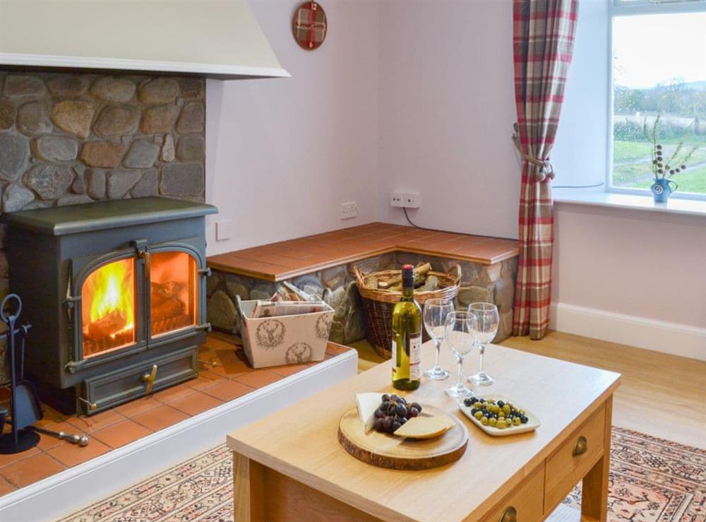 Warm and inviting living room at Glebe Cottage in Urray, near Dingwall, Highlands, Ross-Shire