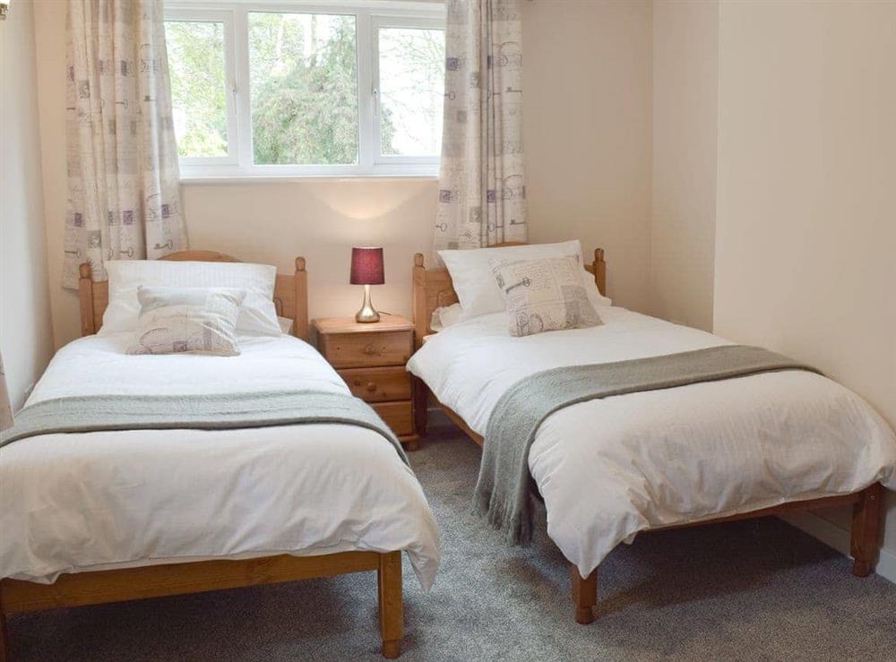 Twin bedroom at Glebe Cottage in West Caister, near Great Yarmouth, Norfolk