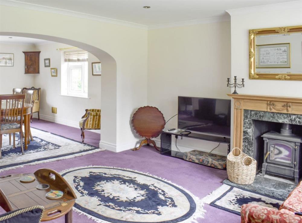 Spacious living and dining room at Glebe Farm Cottage in Hornby, North Yorkshire