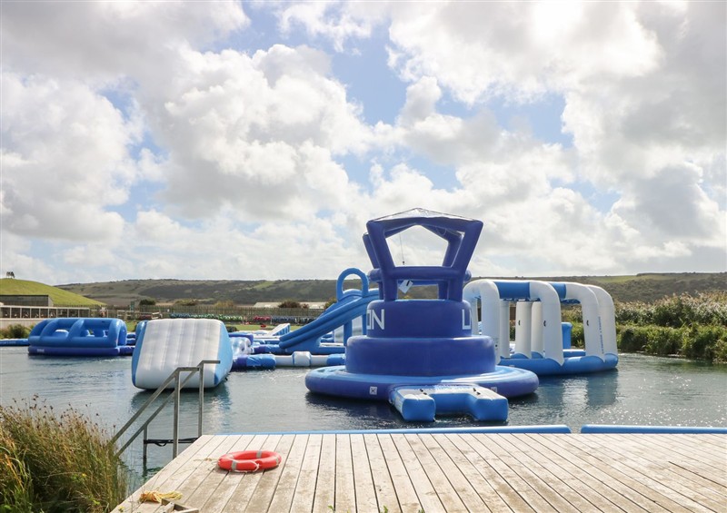 The swimming pool at Glebe Garth, Chale near Niton