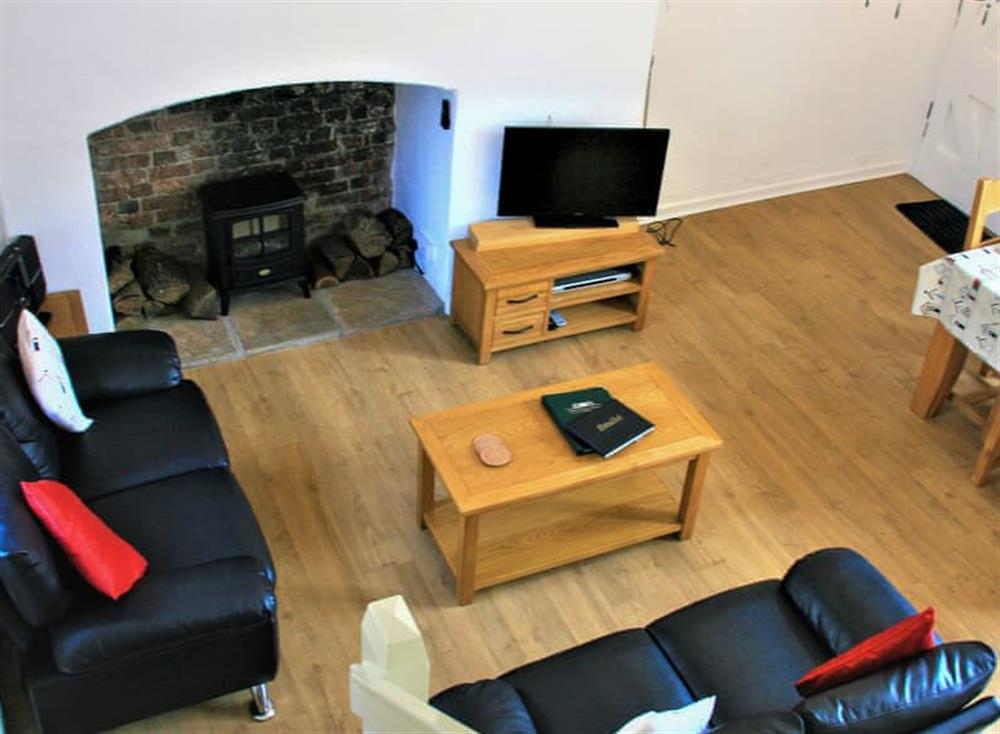 Open plan living space at The Mews, 