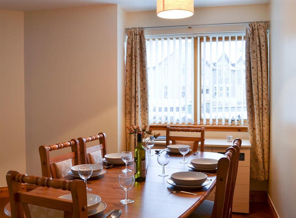 Delightful light and airy dining area at Glen Apartment in Aviemore, Inverness-Shire