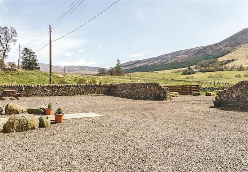 The park setting at Glen Clova Lodges in Nr Kirriemuir, Southern Highlands