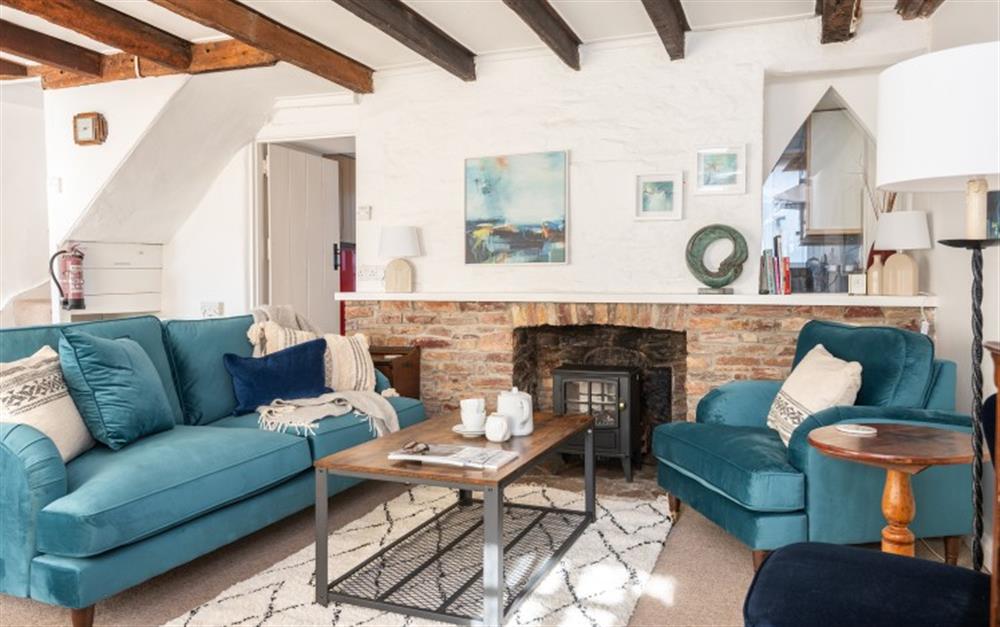 Enjoy the living room at Glen Cottage in Newton Ferrers