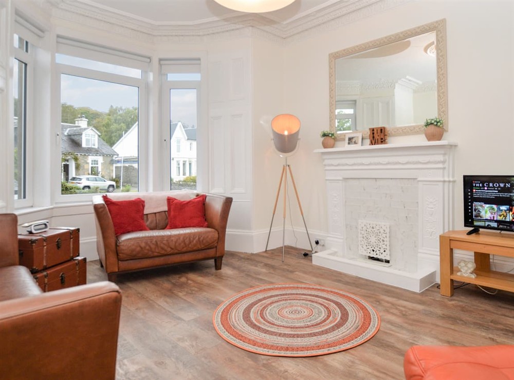 Living room at Glen Oirig in Dunoon, Argyll