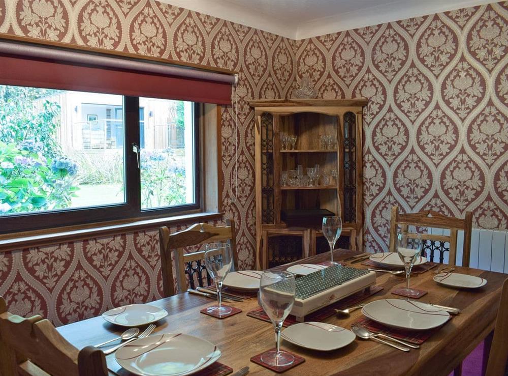 Dining room at Glen Rosa in Ayr, Ayrshire