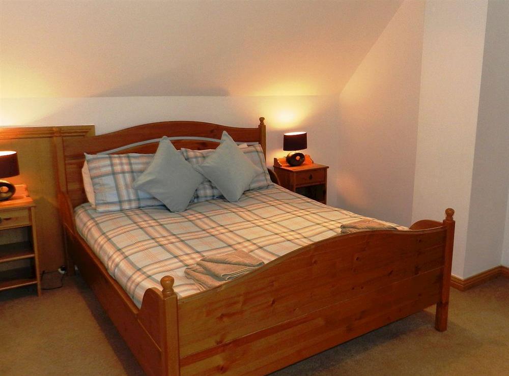 Double bedroom at Glen Rosa Lodge in Brodick, Isle of Arran, Scotland