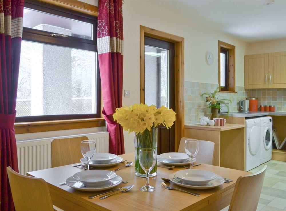Charming dining area in kitchen at Glen View in Balnain near Drumnadrochit, Inverness-Shire