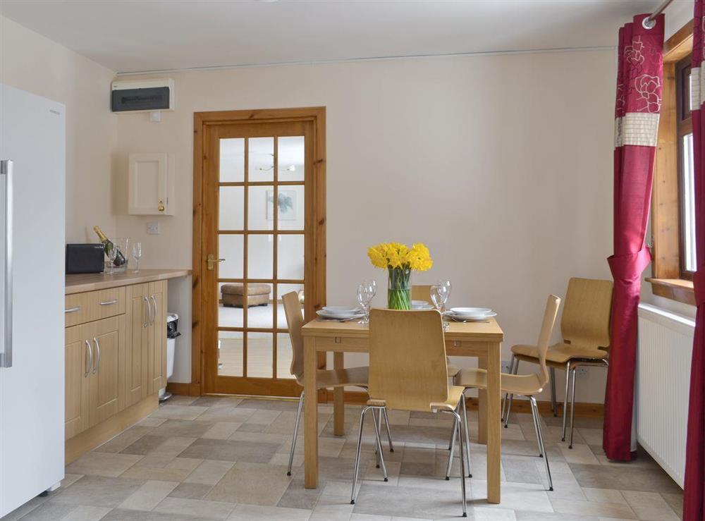 Spacious dining area of kitchen at Glen View in Balnain near Drumnadrochit, Inverness-Shire