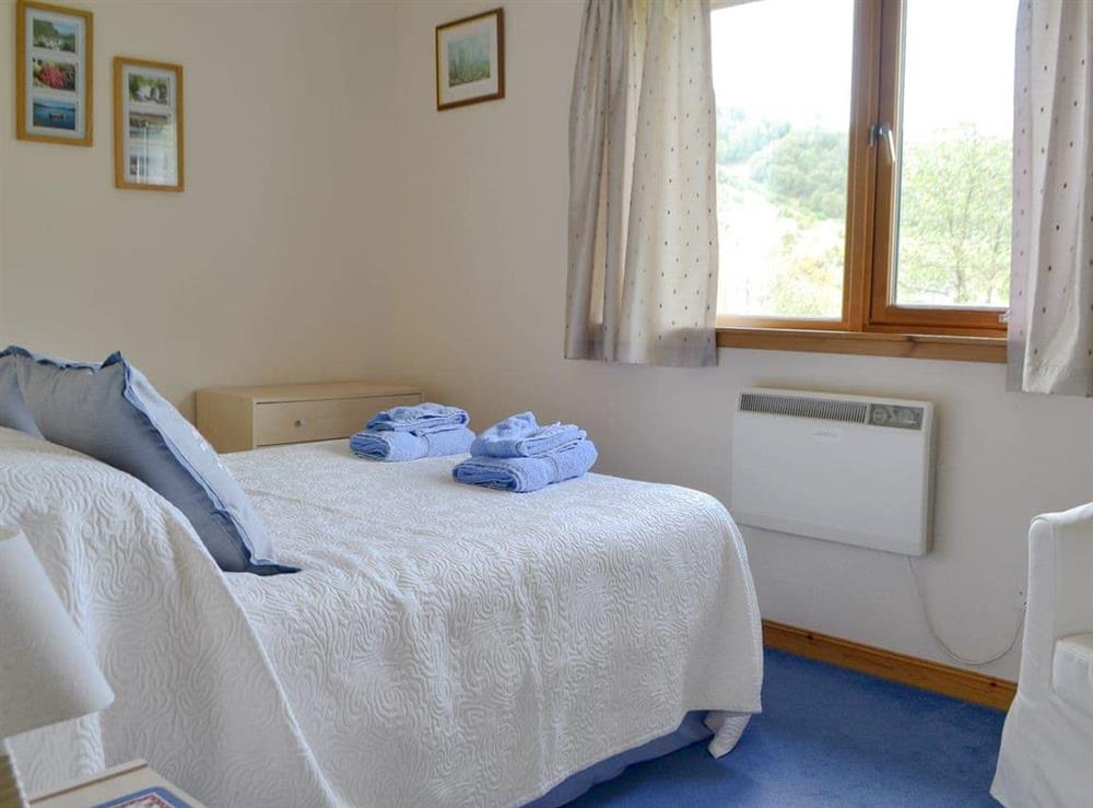 Comfy double bedroom at Glen View Cottage in Stromeferry, near Kyle of Lochalsh, Ross-Shire