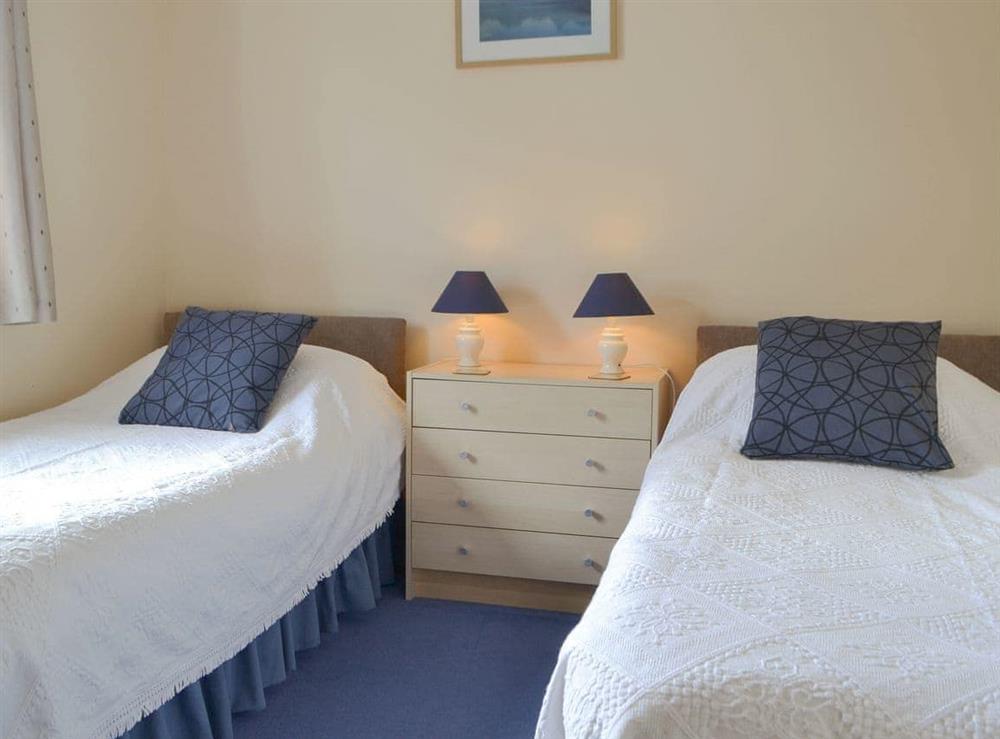 Twin bedroom at Glen View Cottage in Stromeferry, near Kyle of Lochalsh, Ross-Shire