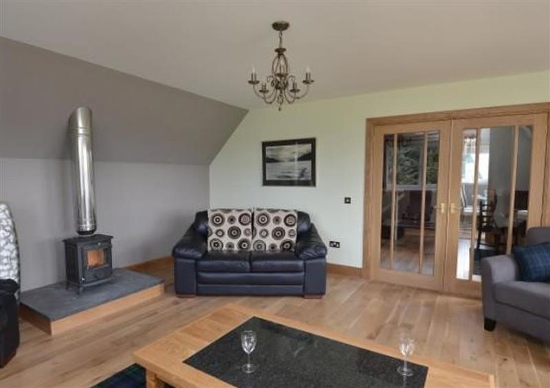 The living area at Glen View Lodge, Drumnadrochit
