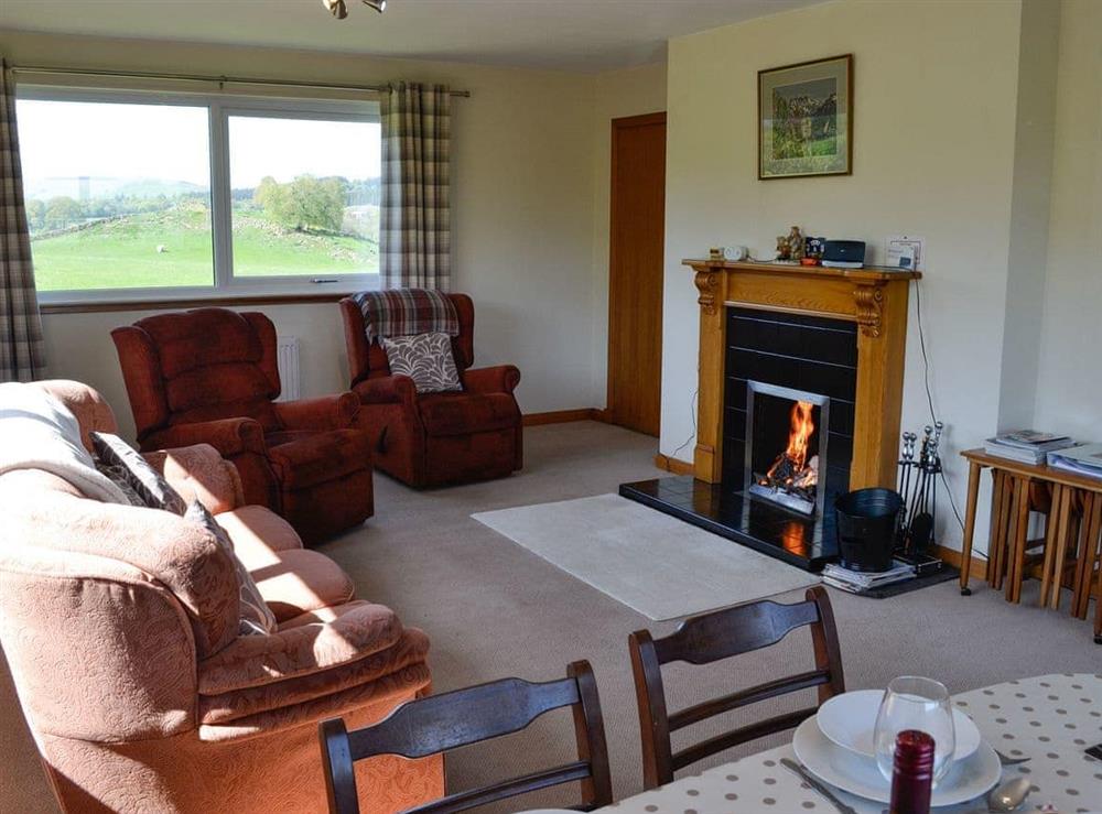 Living room at Glenbank in Moniaive, near Thornhill, West Yorkshire