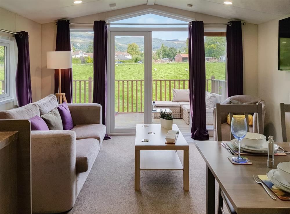 Living room at GlenBeagles Lodge in Dollar, near Stirling, Clackmannanshire