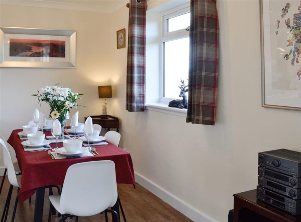 Dining area at Glencairn in Langbank, near Port Glasgow, Glasgow and the Clyde Valley, Renfrewshire