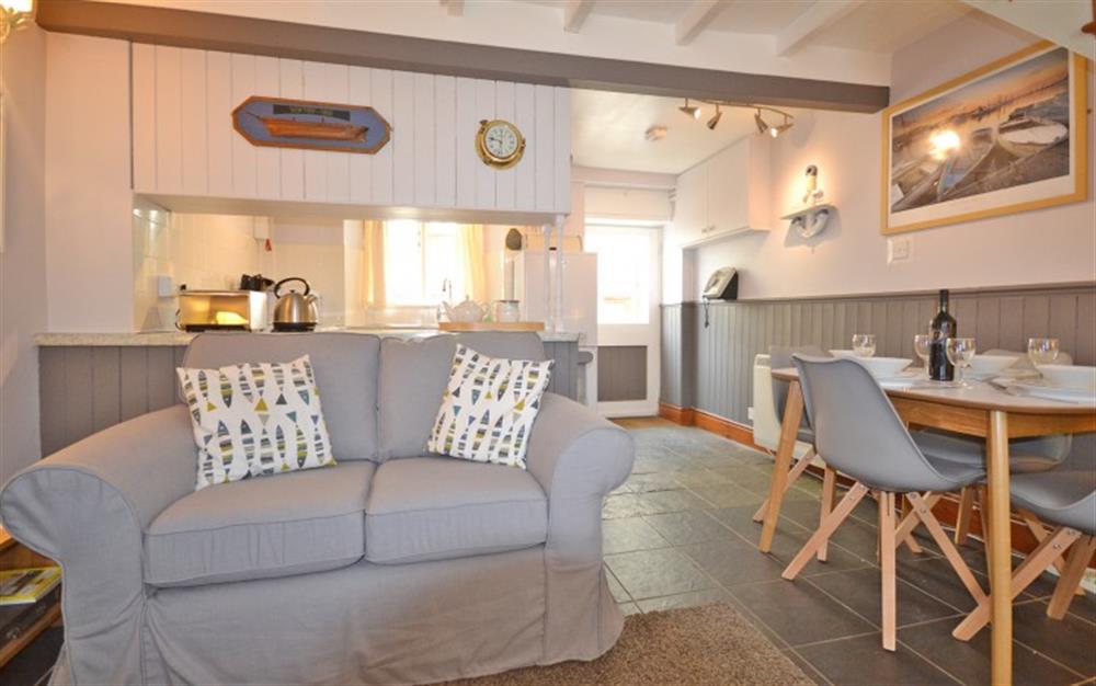 Enjoy the living room at Glencoe Cottage in Polperro