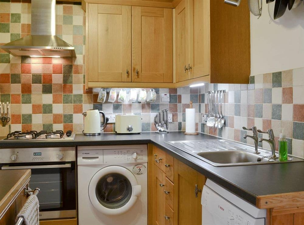 Well equipped kitchen at Glencoe Haven in Ballachulish, near Glencoe, Argyll