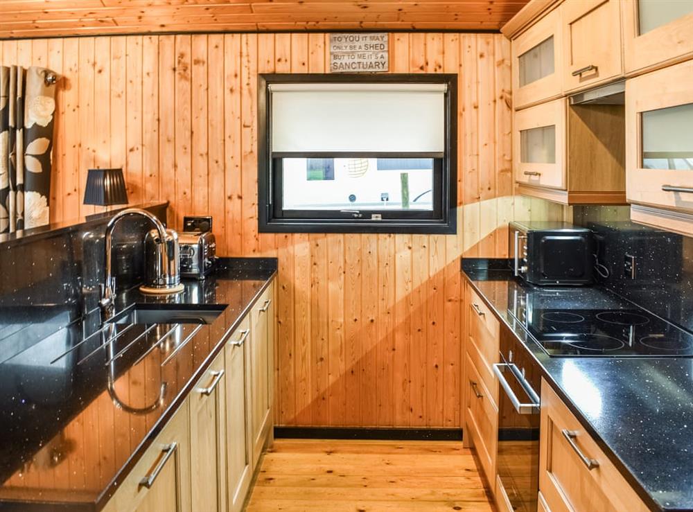 Kitchen at Glendowlin Lodge Retreat in Yanwath, near Pooley Bridge, Cumbria