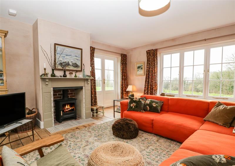 The living room at Glenfield, Kington Magna near West Stour