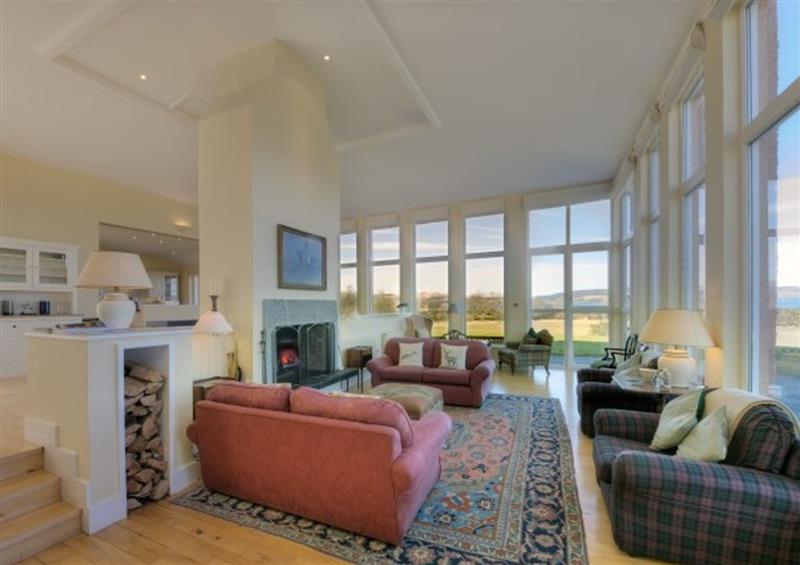This is the living room at Glenforsa House, Salen