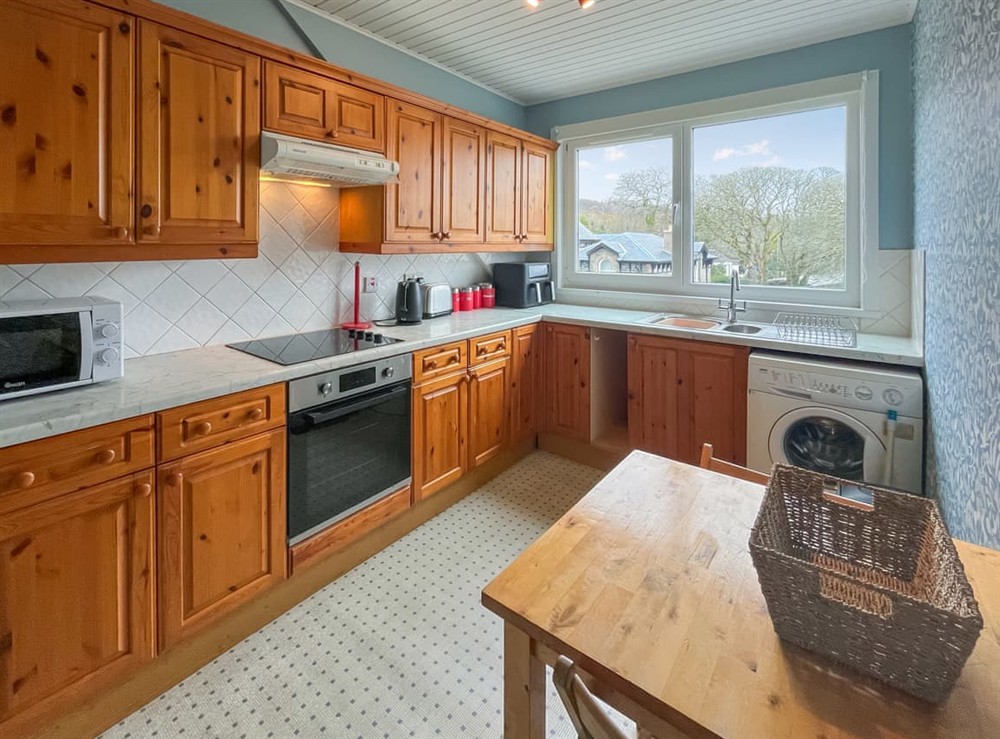 Kitchen at Glengilp Apartment in Ardrishaig, near Lochgilphead, Argyll