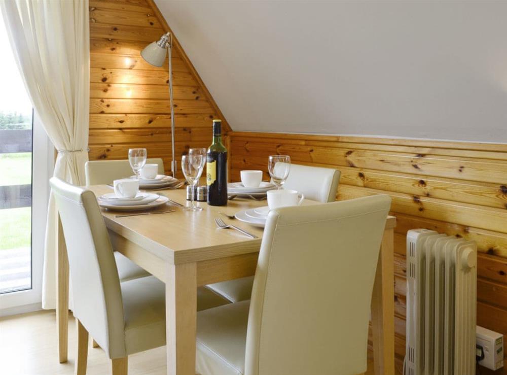Delightful contemporary dining area at Glenlivet View in Glenlivet, near Dufftown, Highlands, Banffshire