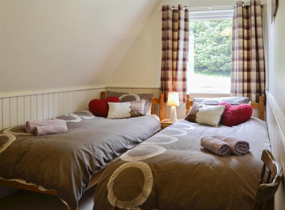 Lovely twin bedded room at Glenlivet View in Glenlivet, near Dufftown, Highlands, Banffshire